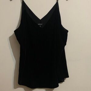 Express Women's Elegant Black Velvet Camisole